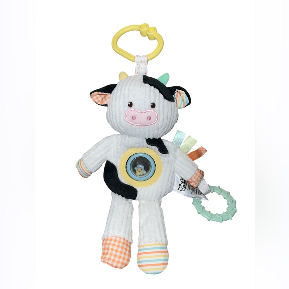 Magic Years 10" Cow Activity Teether Toy Security Lovey Toy 2024